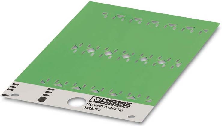 Phoenix Contact - Repère de fil et câble à attacher US-WMTB (44X15) GN