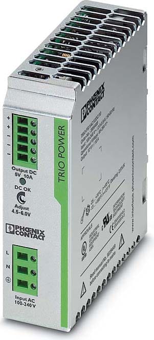 Phoenix Contact - TRIO-PS/1AC/5DC/10 - Alimentation AC/DC - Mono 230VAC/5VDC / 10A