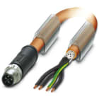 Phoenix Contact - Câble POWER, 4 pôles, PUR, blindé, M12 mâle droit, Ext. Libre, S, 10 m