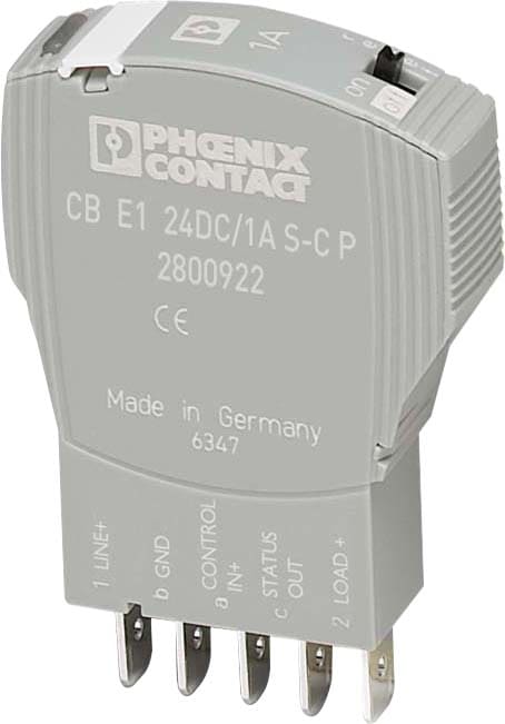 Phoenix Contact - Disjoncteur électronique 1 pôle - 1 NO - 24VDC - 4 A (Ctr IN+status OUT)