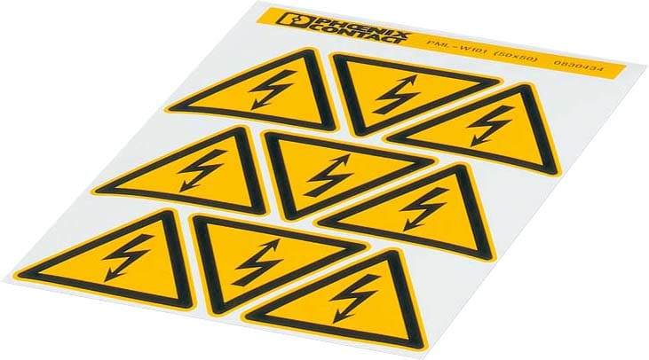Phoenix Contact - Etiquette d'avertissement PML-W101 (50X50)