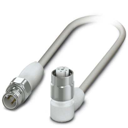 Phoenix Contact - Câble AGRO, 4 pôles, PP-EPDM, M12 mâle droit, M12 femelle coudé, A, 0,3 m