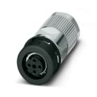 Phoenix Contact - Connecteur M12 Push-pull, cod. D, fem. droit, 4P, à sertir, blindé, 4.5 à 7.5 mm