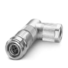 Phoenix Contact - Connecteur M12 Push-pull, cod. D, fem. coudé, 4P, à sertir, blindé, 4.5 à 7.5 mm