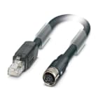 Phoenix Contact - Cordon VARAN blindé RJ45 vers M12 SPEEDCON Droit, PCV SF/UTP Noir - 20m