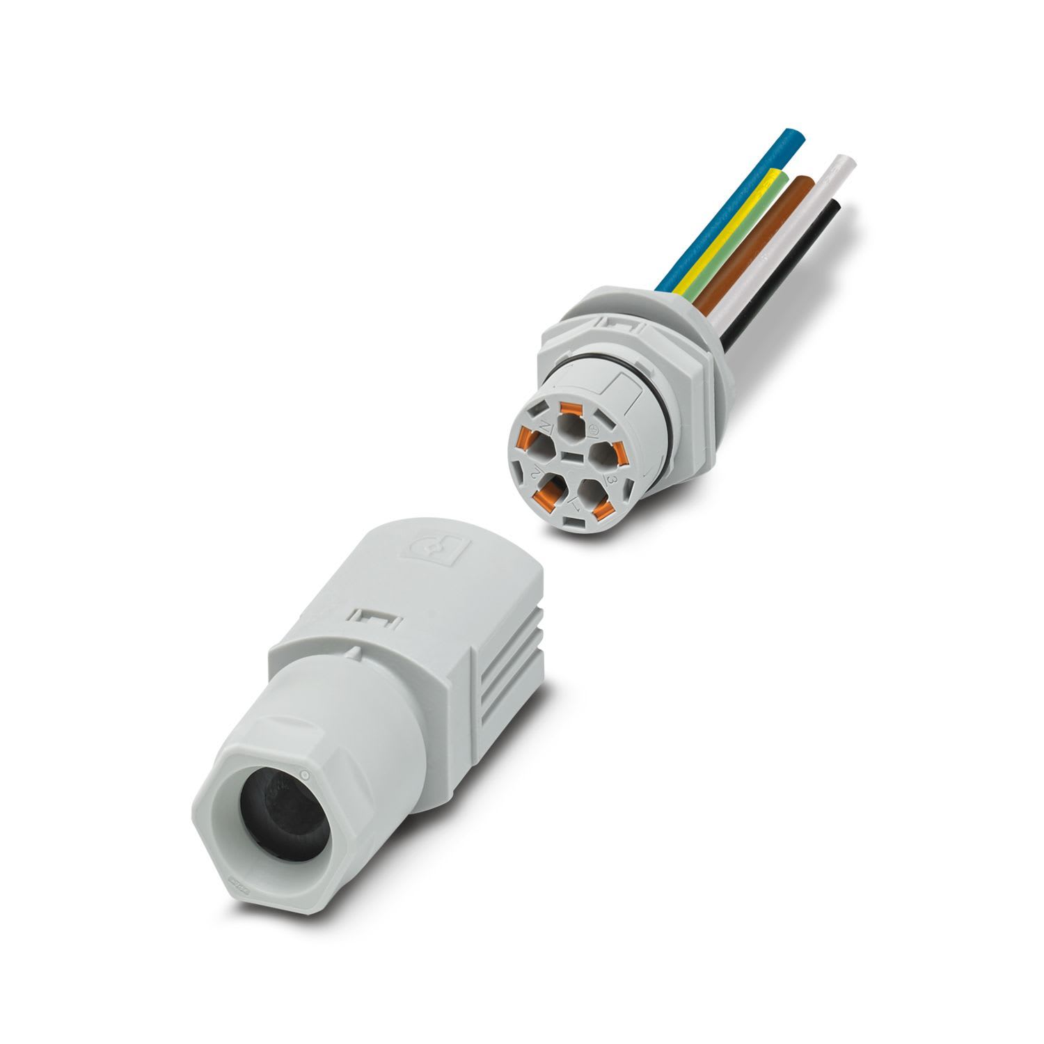 Phoenix Contact - Traversée de paroi IPD WD 5P2,5 1,0 M25 GY