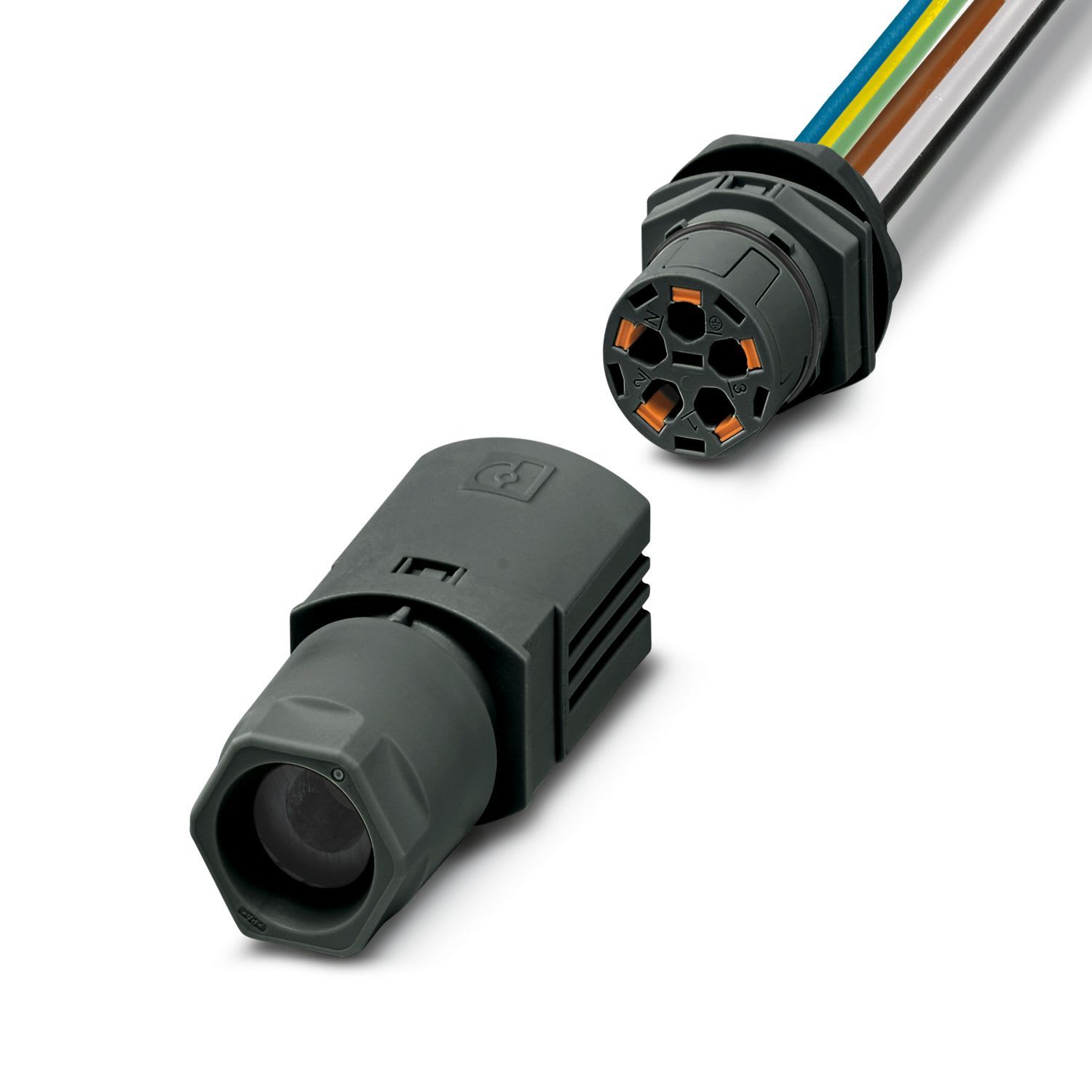 Phoenix Contact - Traversée de paroi IPD WD 5P2,5 1,0 M25 BK