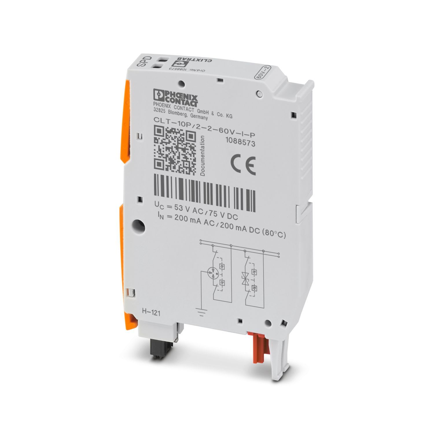 Phoenix Contact - Parafoudre signalisation ferroviaire D1/C2 - Uc:75VDC -200mA