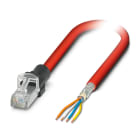 Phoenix Contact - Cordon Profinet Indus RJ45 -> Libre Cat 5, cable SERCOS SF/TQ AWG22 - Vert - 1m