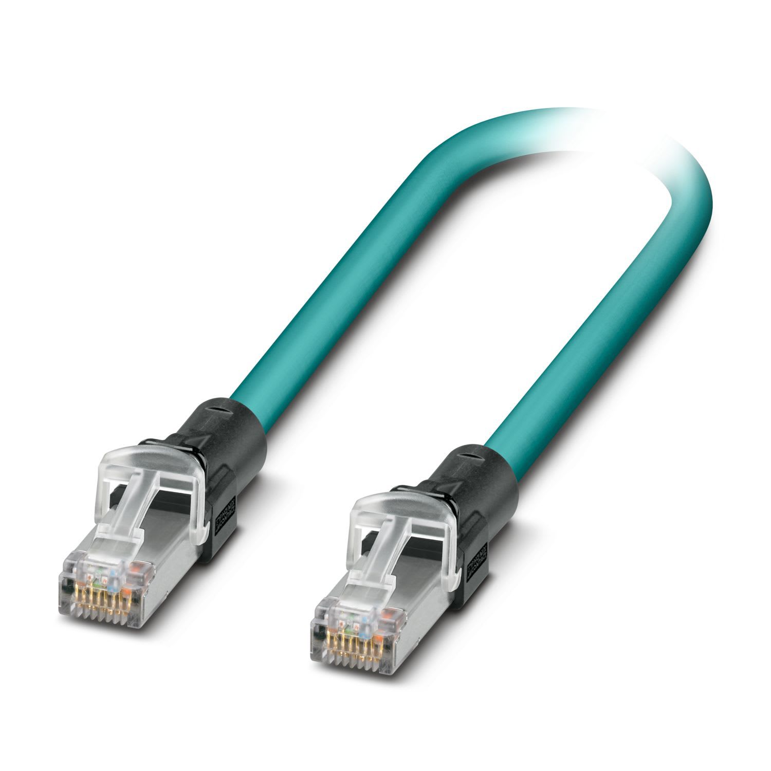Phoenix Contact - Cordon Ethernet Indus RJ45 Cat 6A, cable PUR S/FTP AWG26 - Bleu - 0,13m