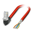 Phoenix Contact - Cordon Profinet Indus RJ45 Bas->Libre Cat 5 cble SERCOS PUR SF/TQ AWG22 Rouge 3m