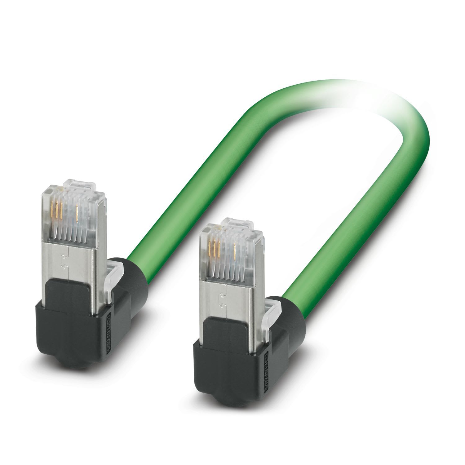 Phoenix Contact - Cordon Profinet Indus RJ45 Haut-Haut Cat 5, cable PVC SF/TQ AWG22 - Vert - 2m