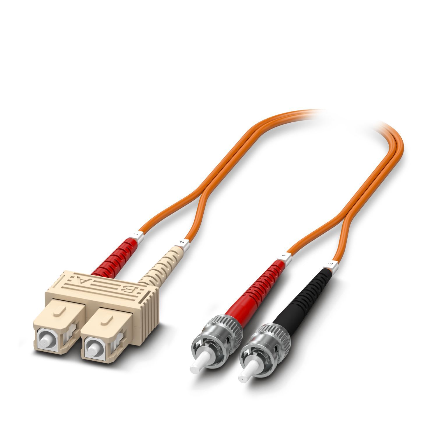 Phoenix Contact - Jarretiere optique ST Duplex vers SC Duplex OM2 - 2m