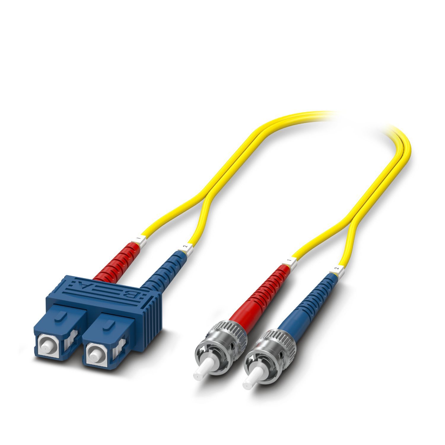 Phoenix Contact - Jarretiere optique ST Duplex vers SC Duplex OS2 - 0,5m