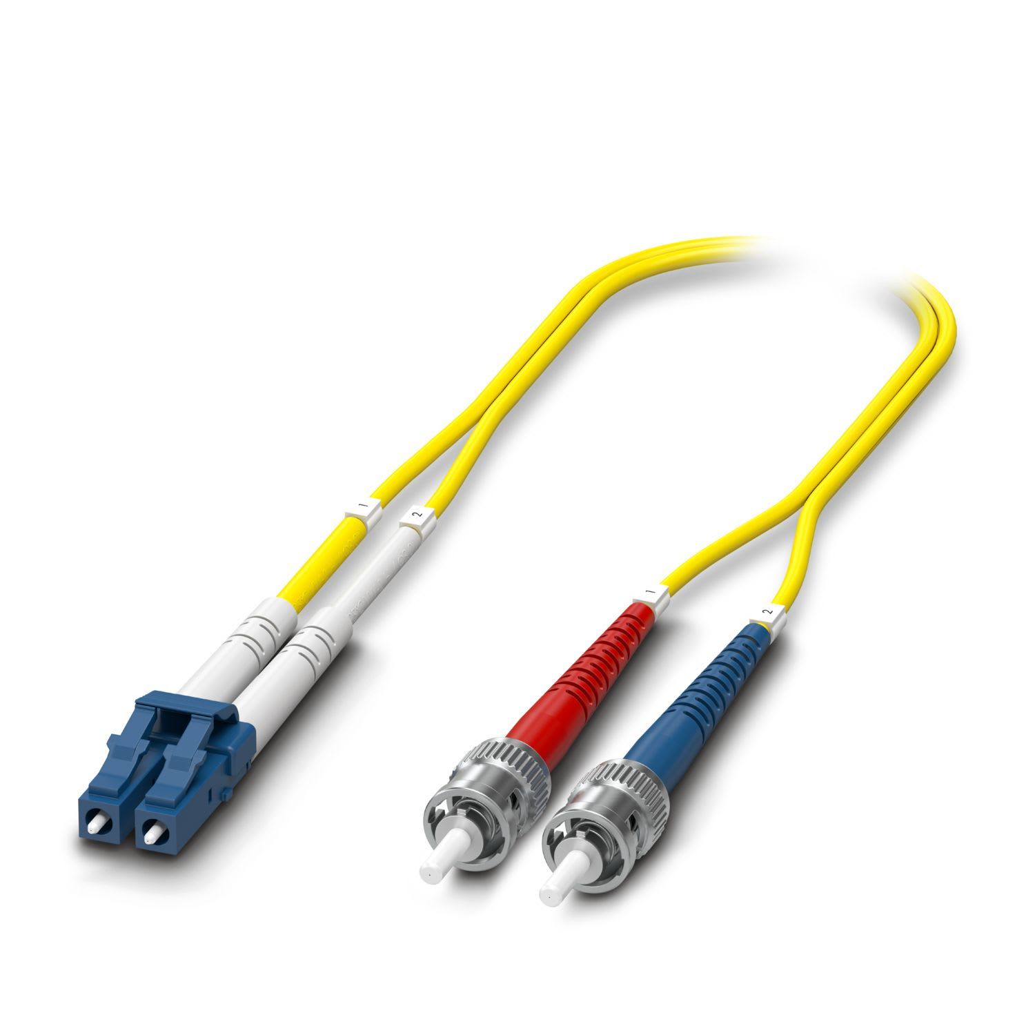 Phoenix Contact - Jarretiere optique LC Duplex vers ST Duplex OS2 - 0,5m