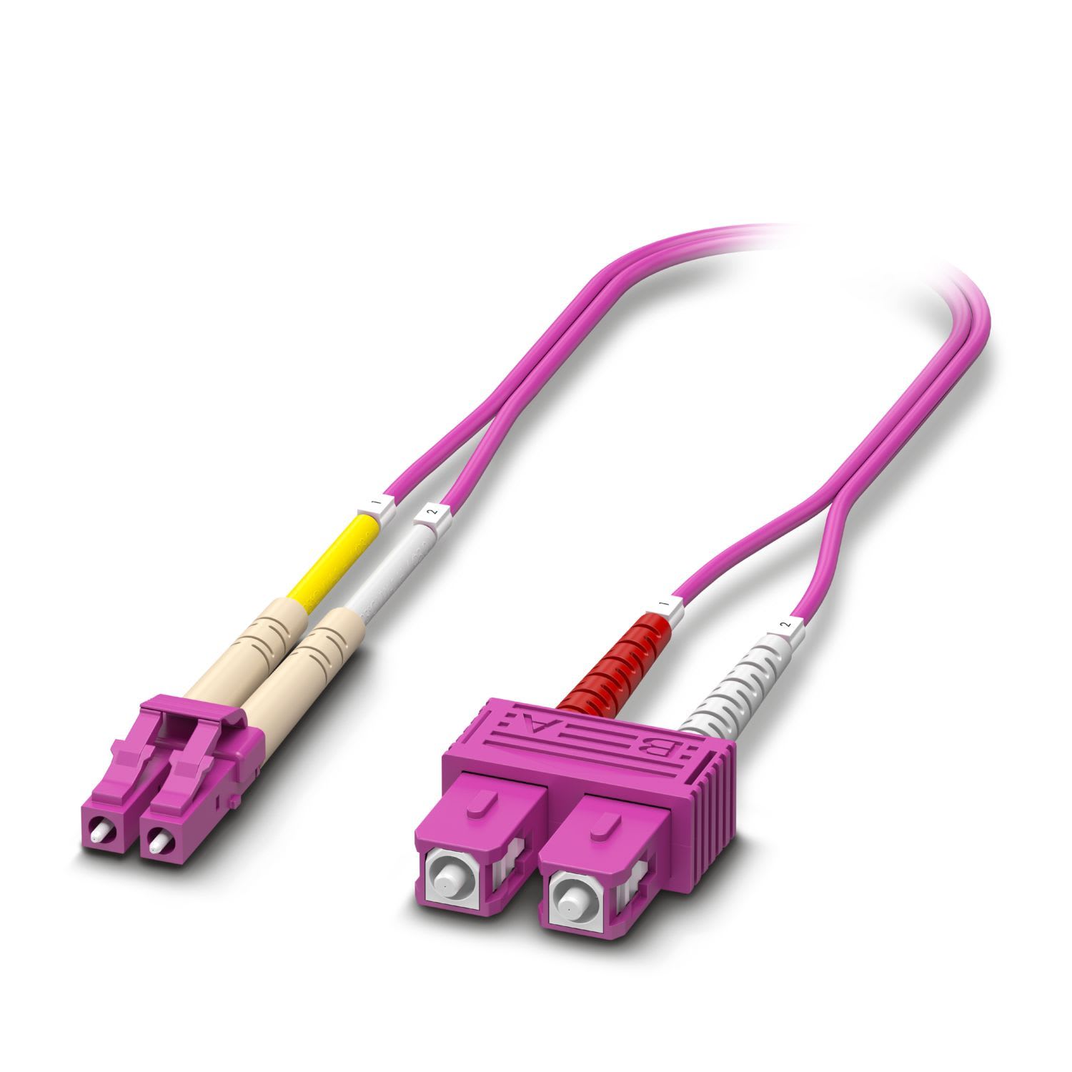 Phoenix Contact - Jarretiere optique LC Duplex vers SC Duplex OM4 - 2m