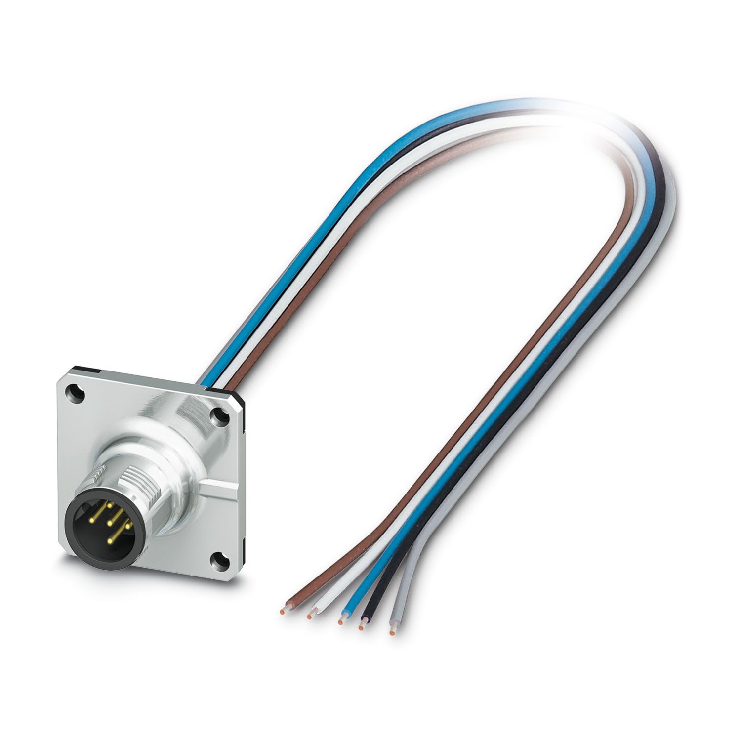 Phoenix Contact - Embases paroi avant - SACC-SQ-M12MSB-5CON-25F/0,5X