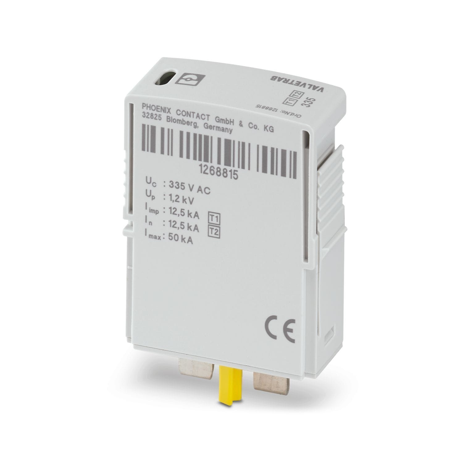 Phoenix Contact - Fiche parafoudre Type 1+2 - VAL-MS-T1/T2 335 P