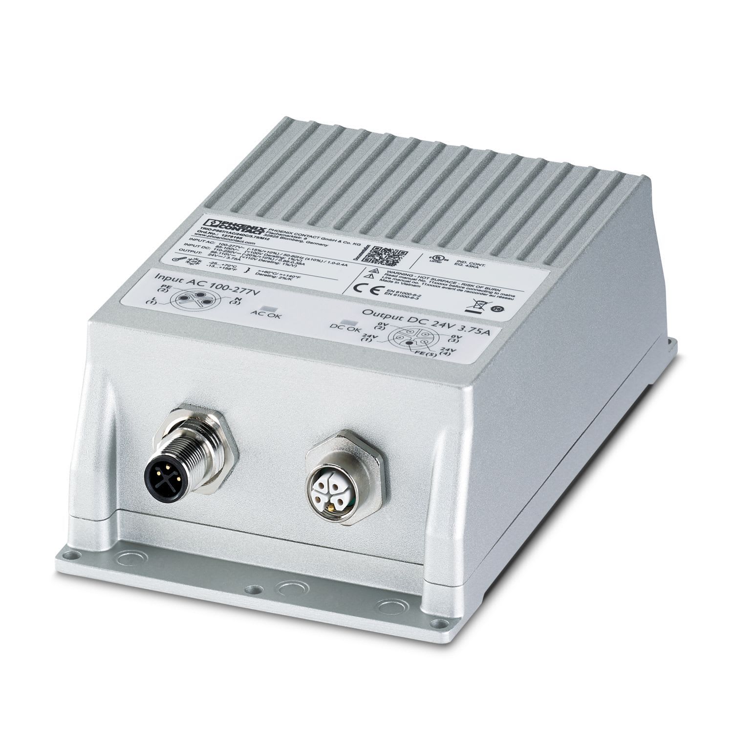 Phoenix Contact - Alimentation AC/DC 230VAC/24VDC-3,75A IP67 - Raccordement M12