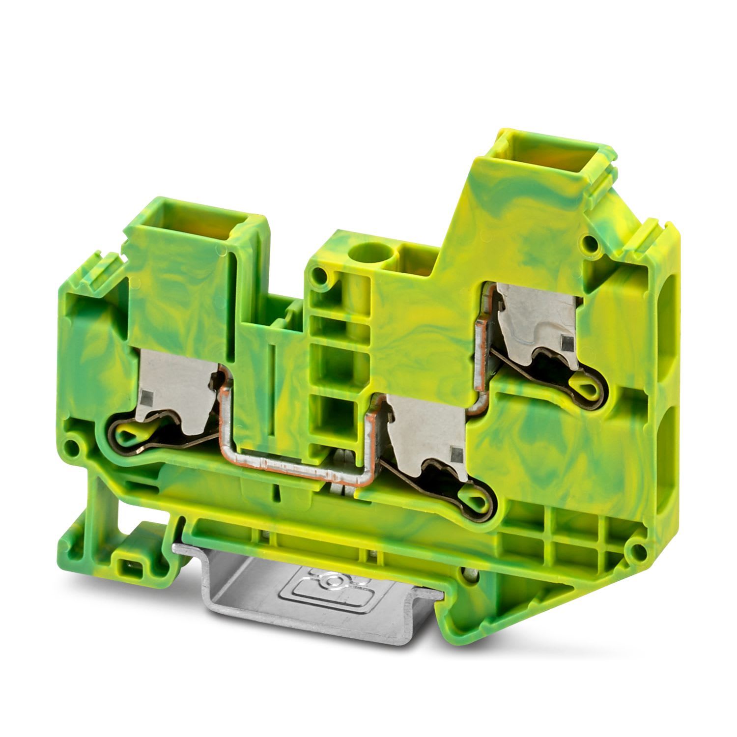 Phoenix Contact - Bloc de jonction PUSH-X vertical, 3 pôles avec raccordement terre