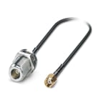 Phoenix Contact - Cordon COAXIAL PVC - traversée N Femelle vers R-SMA male - Noir - 0,5m