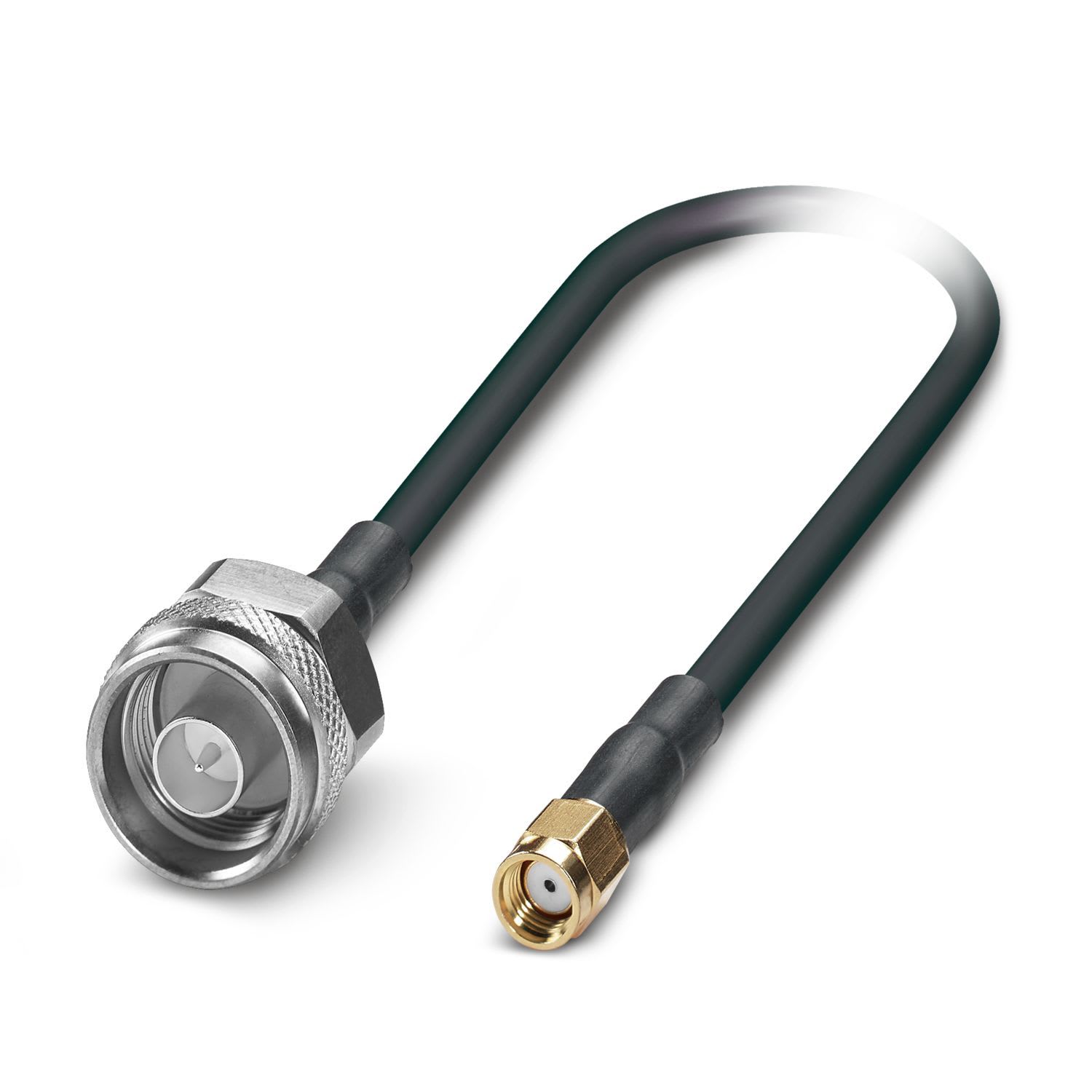 Phoenix Contact - Cordon COAXIAL PVC - traversée N male vers R-SMA male - Noir - 1m
