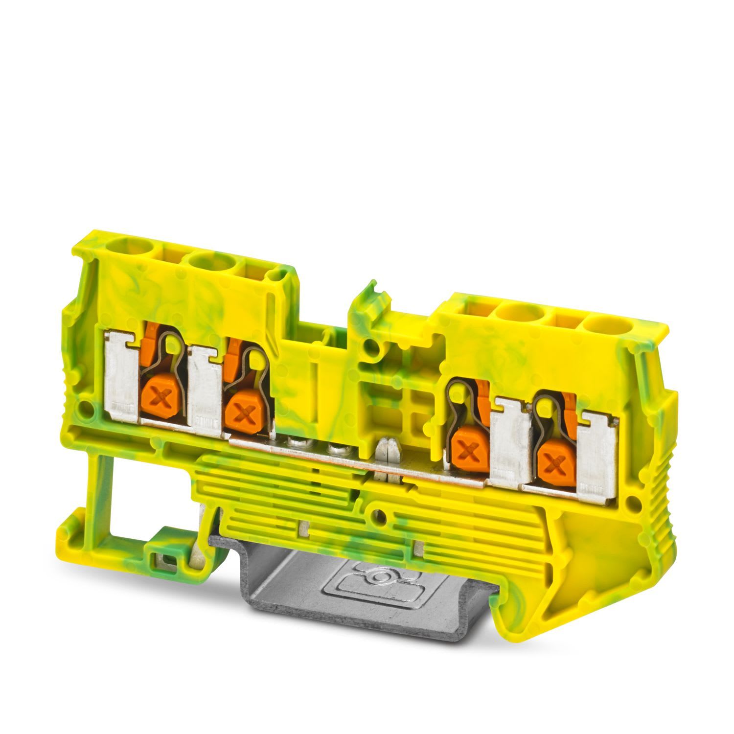 Phoenix Contact - XT 2,5-QUATTRO-PE - Bloc de jonction PUSH-X, 4 pôles avec mise à la terre