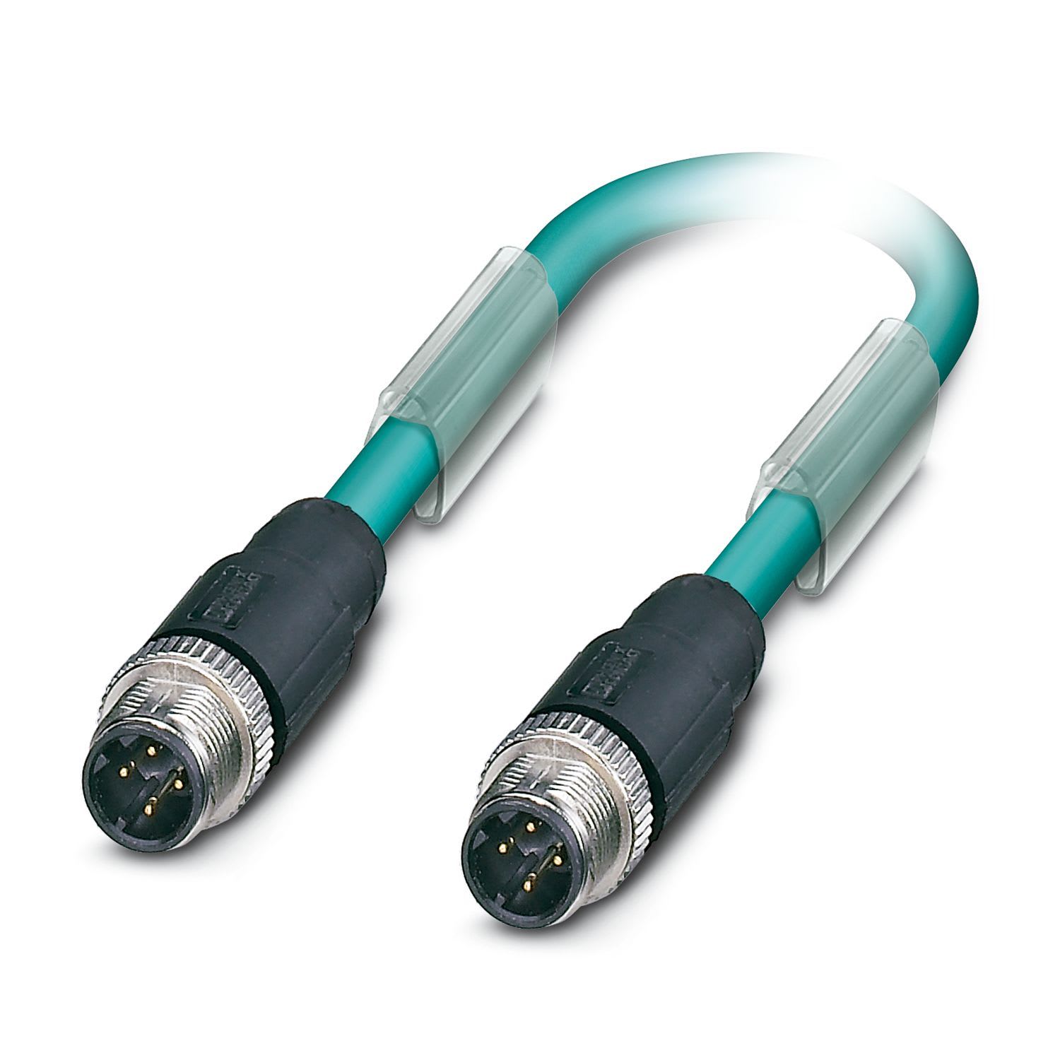 Phoenix Contact - Câble Bus, 4 pôles, Ethernet CAT5, M12 mâle droit, M12 mâle droit, D, 3 m