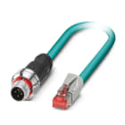 Phoenix Contact - Câble Bus, 4 pôles, Ethernet CAT5, M12 mâle droit, RJ45, D, 2 m