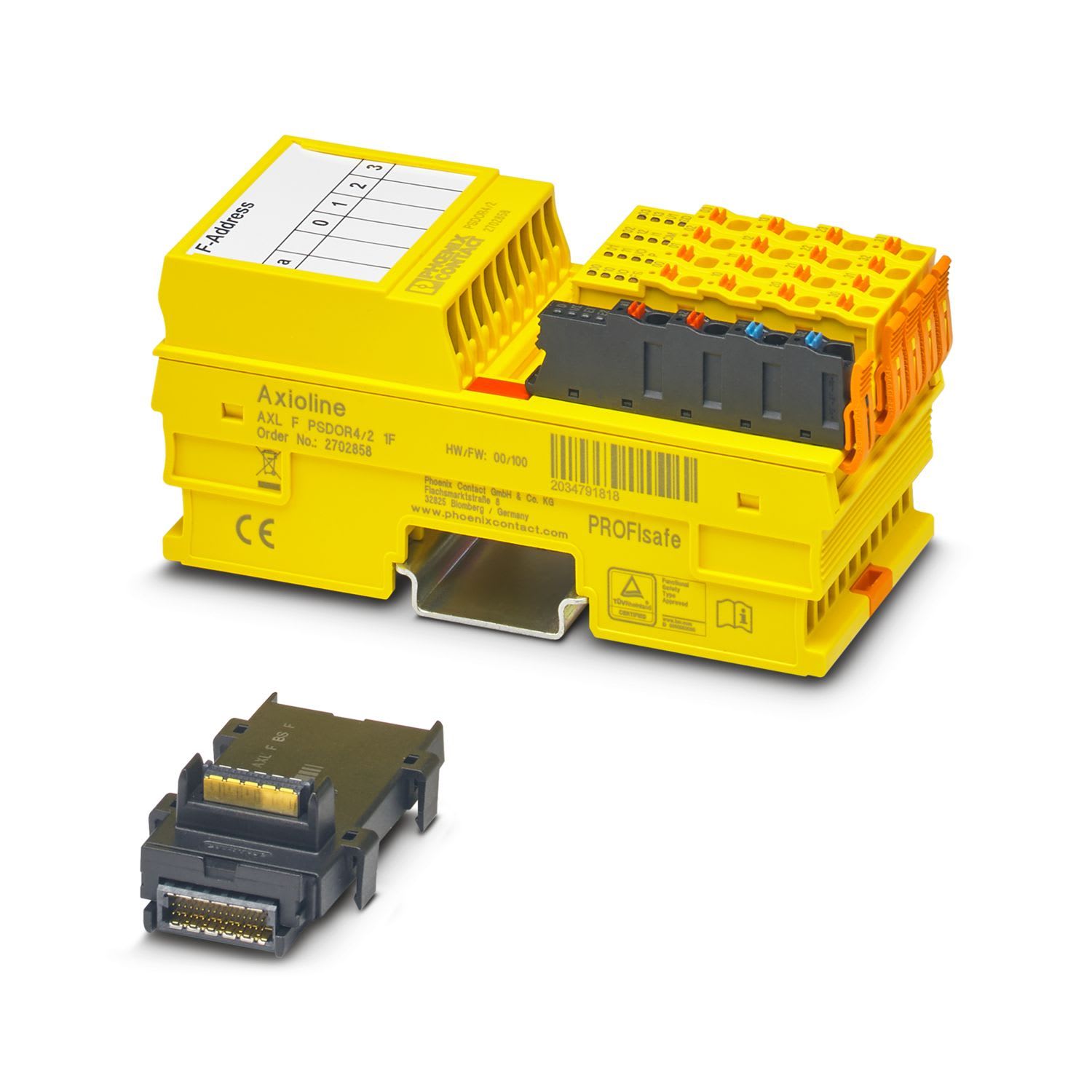 Phoenix Contact - Module de sécurité axioline 4 sorties relais / Profisafe - AXL F PSDOR4/2 1F
