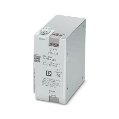 Phoenix Contact - Filtre CEM avec parafoudre 120V - 15A