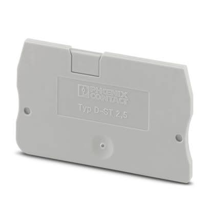 Phoenix Contact - D-XT 1,5/2,5 - Flasque d'extrémité compatible 1,5 mm² et 2,5 mm²