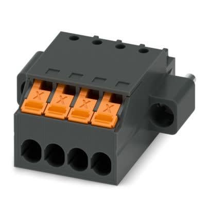 Phoenix Contact - Fiche débrochable 4p, pas: 3.5 mm, 1.5 mm², 8 A, 160 V - XPC 1,5/ 4-STF-3,5 BK
