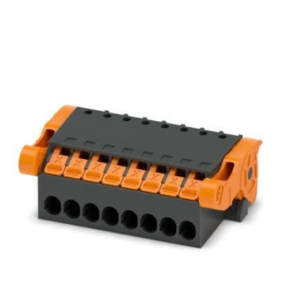 Phoenix Contact - Fiche débrochable 8p, pas: 3.5 mm, 1.5 mm², 8 A, 160 V - XPC 1,5/ 8-ST-3,5-LR BK