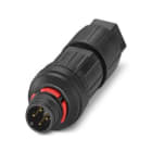 Phoenix Contact - Connecteur M12 Push-pull, A, mâle droit, 4P, push-lock, non blindé, diam. 4 à 8
