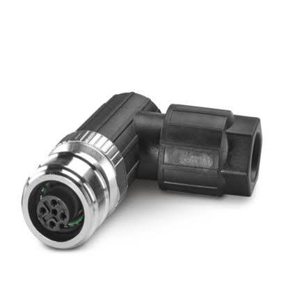 Phoenix Contact - Connecteur M12 Push-pull, A, fem. coudé, 4P, push-lock, non blindé, diam. 4 à 8