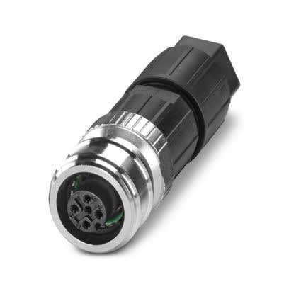Phoenix Contact - Connecteur M12 Push-pull, A, fem. droit, 5P, push-lock, non blindé, diam. 4 à 8
