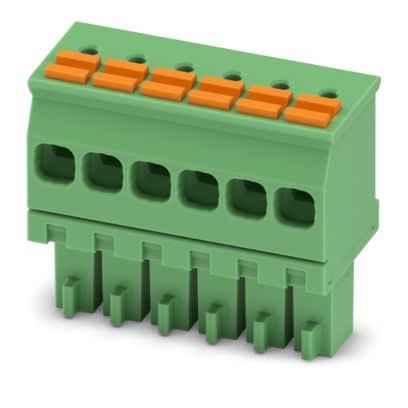 Phoenix Contact - Fiche débrochable 6p, pas: 3.5 mm, 1.5 mm², 8 A, 160 V - FMCOR 1,5/ 6-ST-3,5
