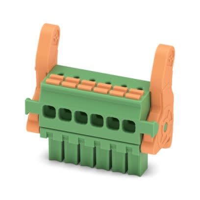 Phoenix Contact - Fiche débrochable 6p, pas: 3.5 mm, 1.5 mm², 8 A, 160 V - FMCOW 1,5/ 6-ST-3,5-LR