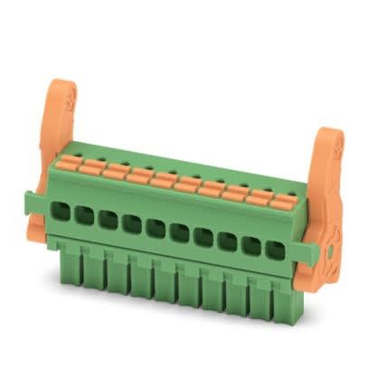 Phoenix Contact - Fiche débrochable 10p, pas: 3.5 mm, 1.5 mm², 8 A, 160 V - FMCOW 1,5/10-ST-3,5-LR