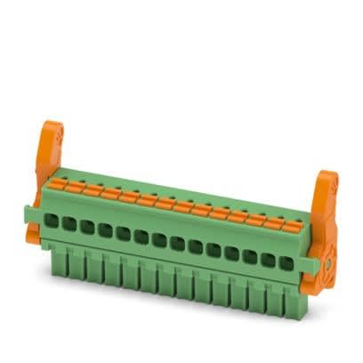 Phoenix Contact - Fiche débrochable 14p, pas: 3.5 mm, 1.5 mm², 8 A, 160 V - FMCOW 1,5/14-ST-3,5-LR