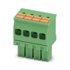 Phoenix Contact - Fiche débrochable 4p, pas: 3.5 mm, 1.5 mm², 8 A, 160 V - FMCOW 1,5/ 4-ST-3,5