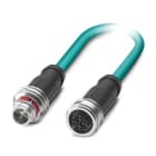 Phoenix Contact - Câble Bus, 8 pôles, Ethernet CAT6A, M12 mâle droit, M12 femelle droit, X, 10 m