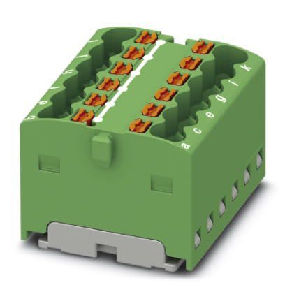Phoenix Contact - PTFIX 12X1,5-G GN - Bloc répartiteur PTFIX