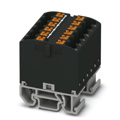 Phoenix Contact - PTFIX 12X2,5-NS15A BK - Bloc répartiteur PTFIX