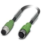 Phoenix Contact - Câble capt./act., 8 pôles, PUR, M12 mâle droit, M12 femelle droit, A, 10 m