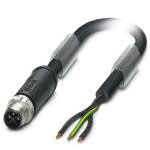 Phoenix Contact - Câble POWER, 3 pôles, PVC, M12 mâle droit, Ext. Libre, S, 2,5 m