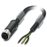 Phoenix Contact - Câble POWER, 3 pôles, PVC, M12 femelle droit, Ext. Libre, S, 3 m