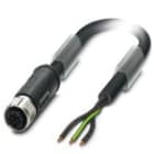 Phoenix Contact - Câble POWER, 3 pôles, PVC, M12 femelle droit, Ext. Libre, S, 3 m