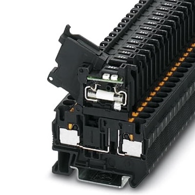 Phoenix Contact - PT 4-HESILED 24 (5X20) BU/BU - Bloc de jonction fusibles